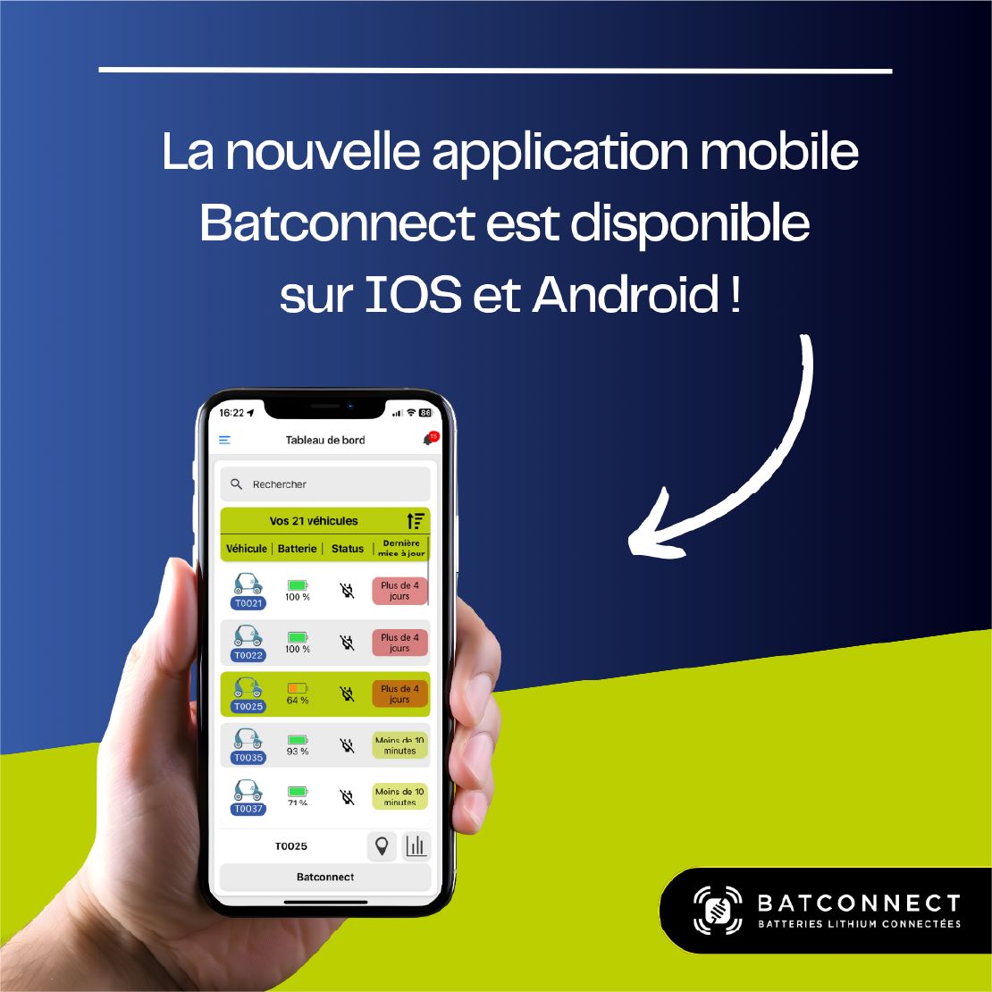 Nouvelle application mobile pour le suivi de vos batteries Batconnect